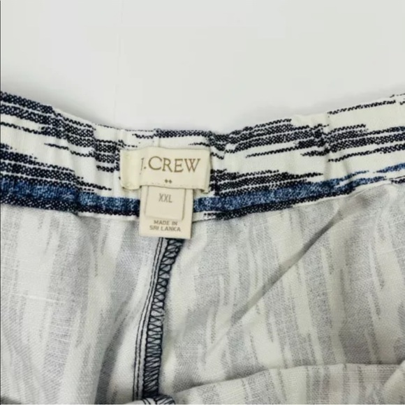 J. Crew Factory Printed Linen Pull-On Shorts Geometric Shorts Style F1426 Sz XXL - Picture 3 of 5
